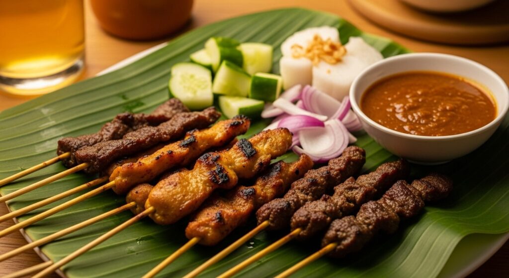 Satay – Grilled Skewers of Tender Meat