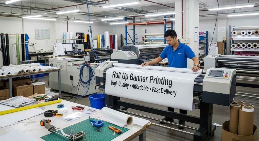 Affordable Pull Up Standee & Roll Up Banner Printing Services