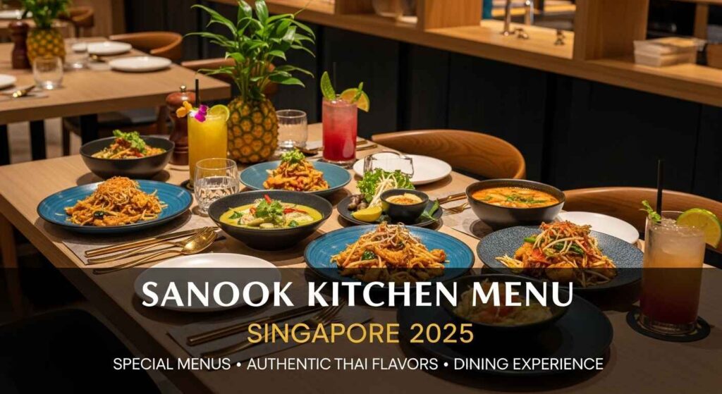 Sanook Kitchen Menu Singapore A Special Menus, and Dining Experience 2025