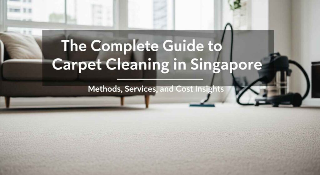 The Complete Guide to Carpet Cleaning in Singapore Methods, Services, and Cost Insights