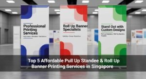 Read more about the article Top 5 Affordable Pull Up Standee & Roll Up Banner Printing Services in Singapore – High Quality at Great Prices