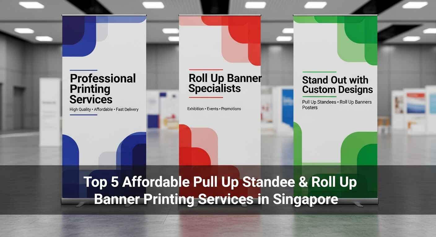Read more about the article Top 5 Affordable Pull Up Standee & Roll Up Banner Printing Services in Singapore – High Quality at Great Prices