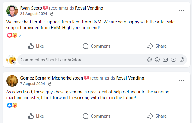 Royal Vending Reviews