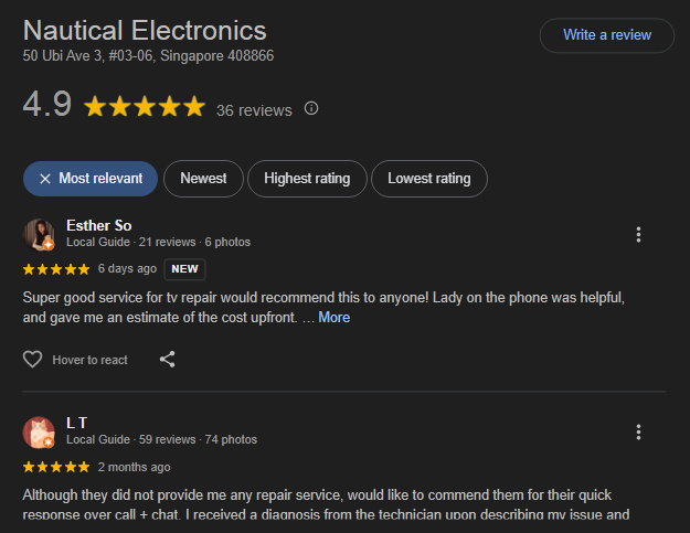 Nautical Electronics reviews