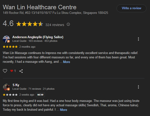 Wan Lin Healthcare Centre reviews