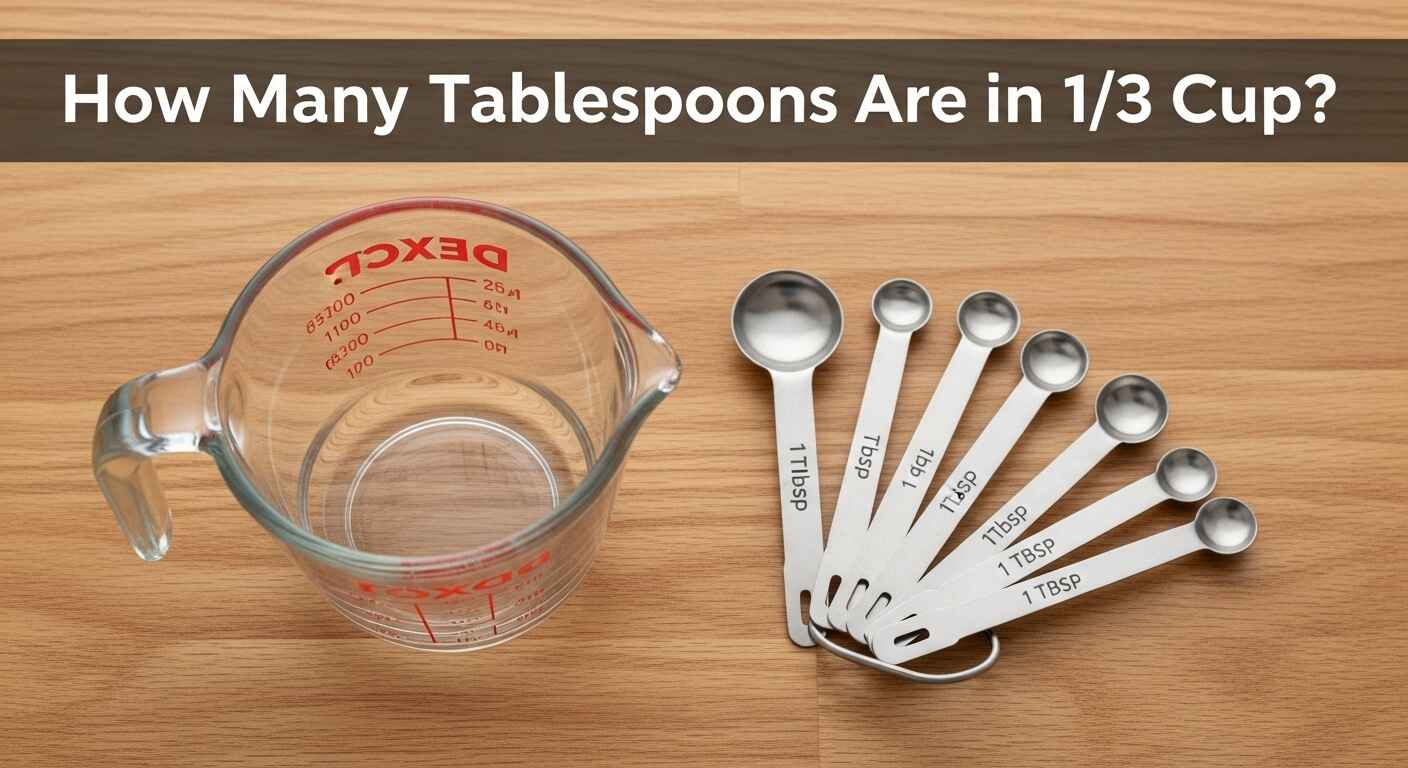 Read more about the article How Many Tablespoons Are in 1/3 Cup?