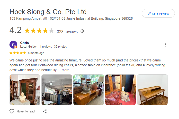 Hock Siong & Co. Reviews