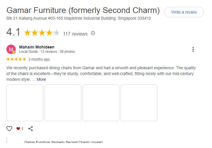 Gamar Furniture Reviews