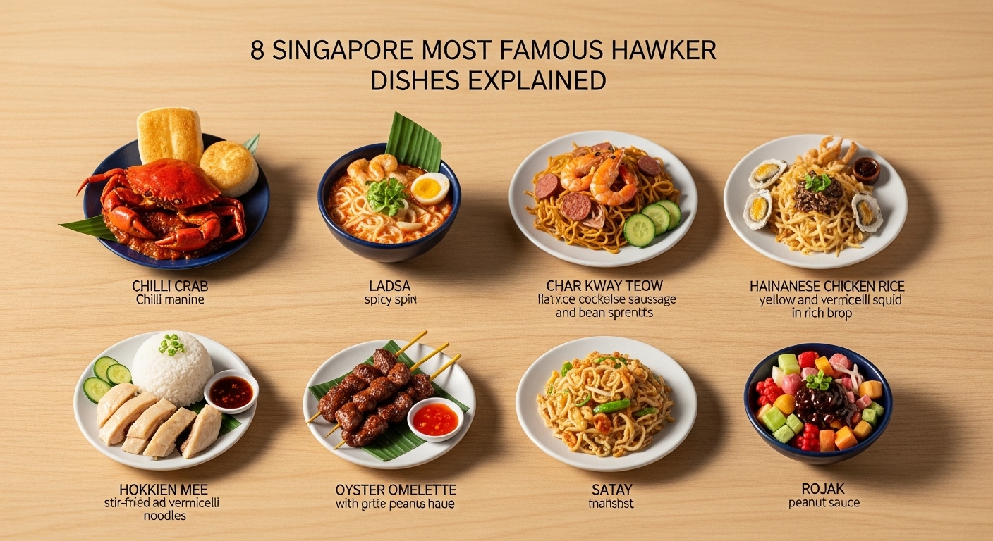 Read more about the article 8 Singapore Most Famous Hawker Dishes Explained