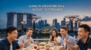 Living in Singapore on a budget using public transport, hawker food, and affordable housing