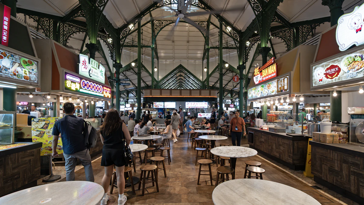 Singapore hawker centre food — local dishes at Changi Village Hawker Centre