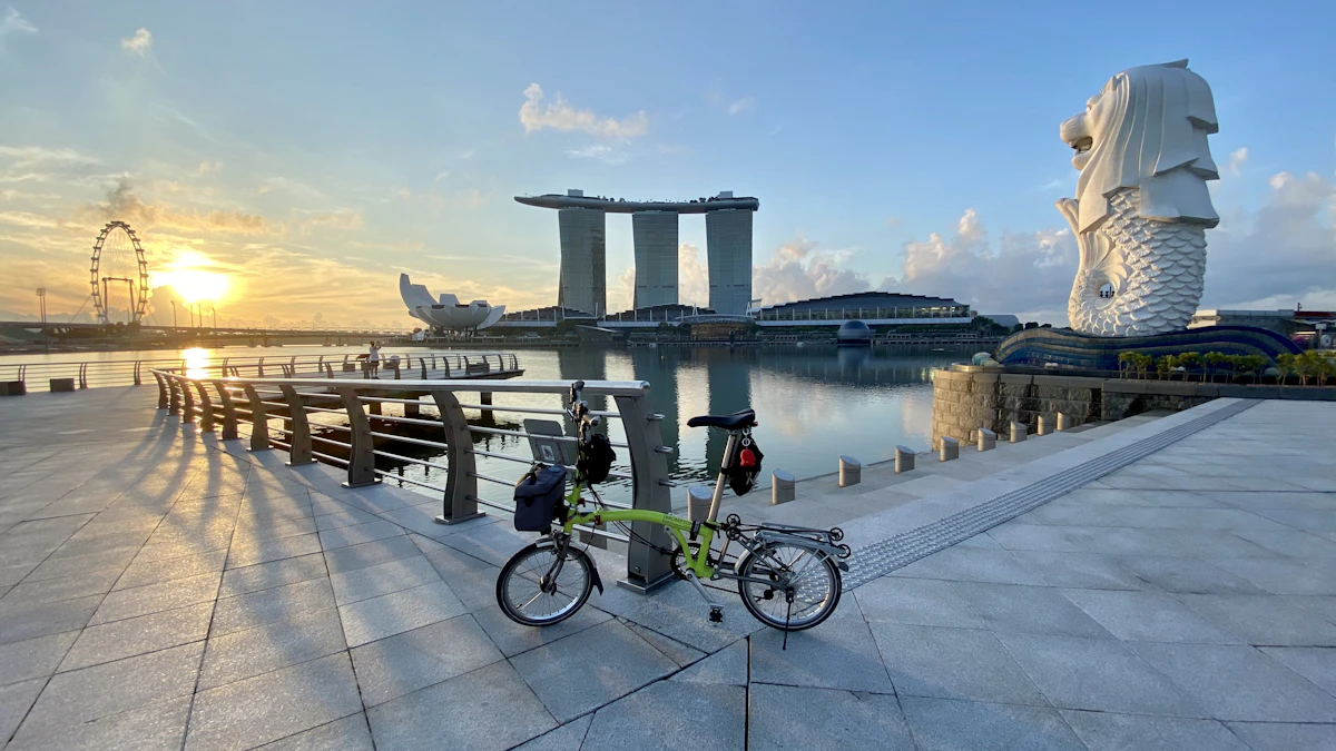 Cycling route in Upper Changi — Eastern Coastal Park Connector